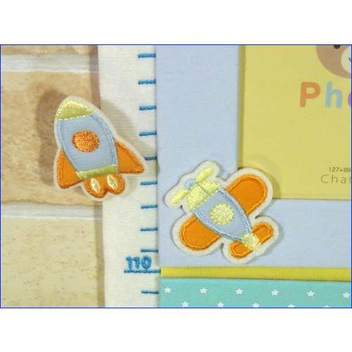 フォトフレーム付き身長計 ベビー  写真4枚飾れる ヌイグルミのくまさん 出産祝い 男の子 女の子 0814-05 | ブランド登録なし | 05