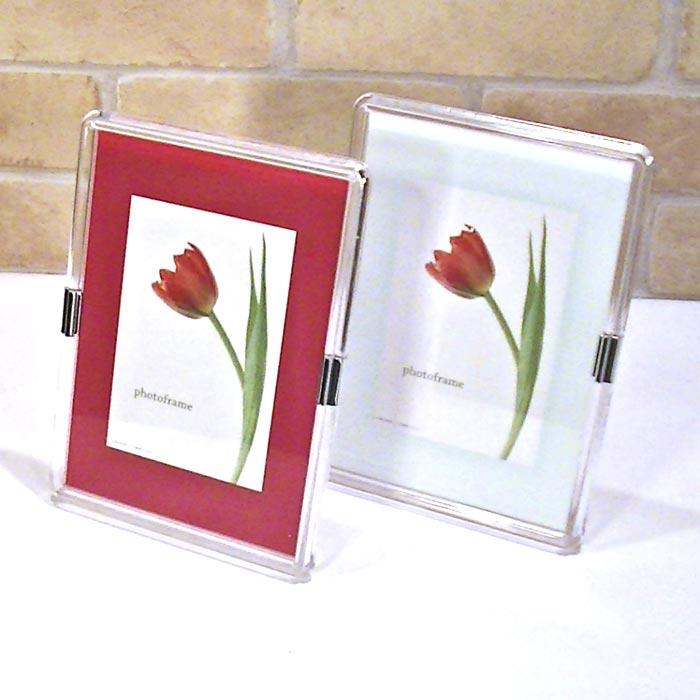 写真立て フォトスタンド サービス判 （L判)  カラーフォトフレーム　縦置き　横置き 0815-032 | ブランド登録なし