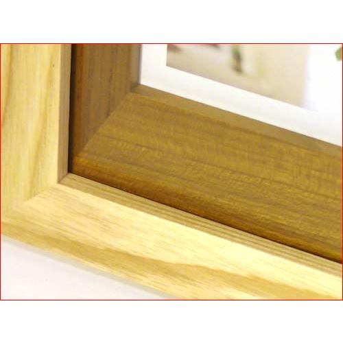 フォトフレーム 木製 写真立て ３窓 卓上 壁掛け 天然木 カラーウッド・ナチュラル 0817-32　プレゼント ギフト | ブランド登録なし | 03