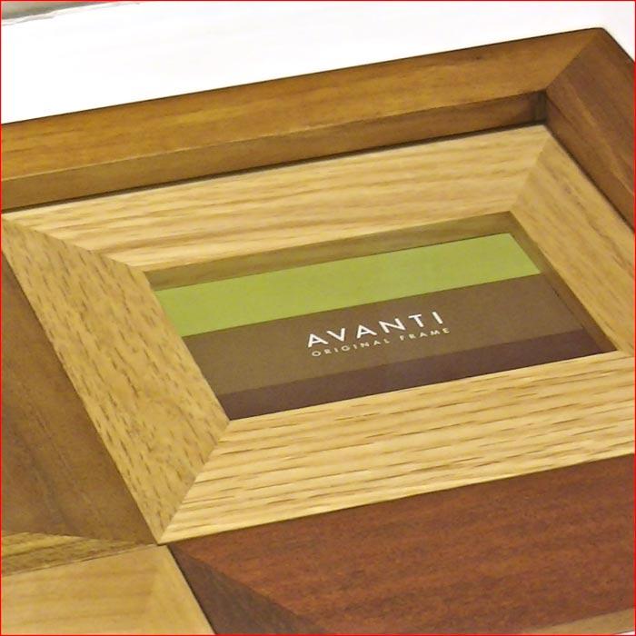 フォトフレーム 木製 写真立て 6窓 卓上 壁掛け 天然木 フォトフレーム カラーウッド ブラウン 0817-61　プレゼント ギフト | ブランド登録なし | 01