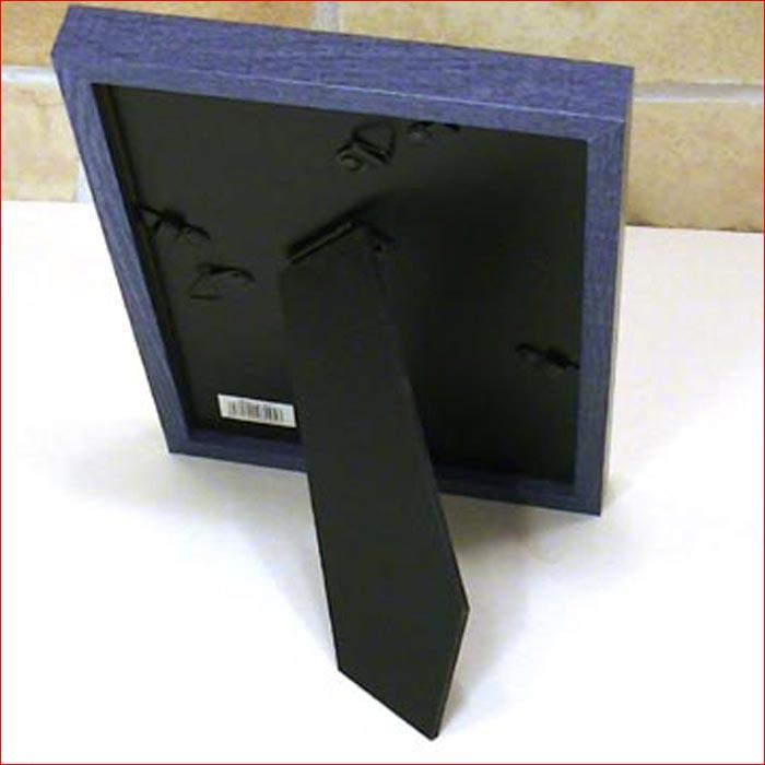 フォトフレーム 2L判サイズ 写真立て 木製フォトフレーム 縦置き 横置き 壁掛け・ネイビー＆ブラウン 0817-75 | ブランド登録なし | 04