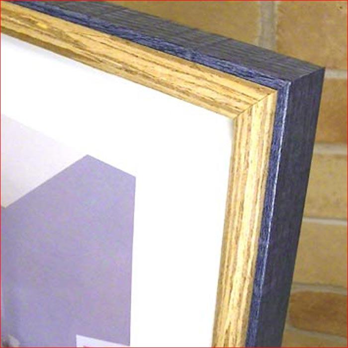 フォトフレーム A3サイズ 木製写真立て 壁掛け専用 大型 フォトフレーム 透明アクリル使用・ネイビー＆ブラウン 0817-81 | ブランド登録なし | 02