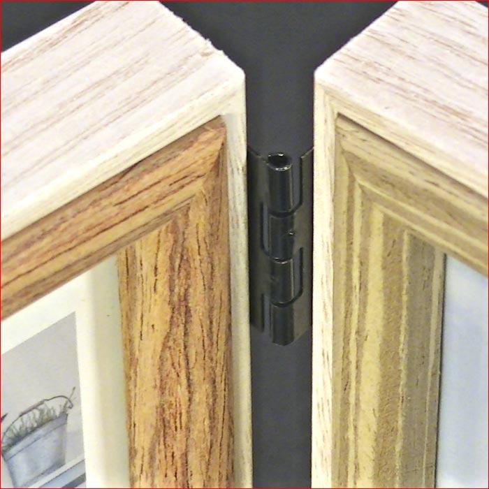 写真立て 木製フォトフレーム ミニサイズ用 2枚 ２蓮・アイボリー 0817-91 | ブランド登録なし | 03