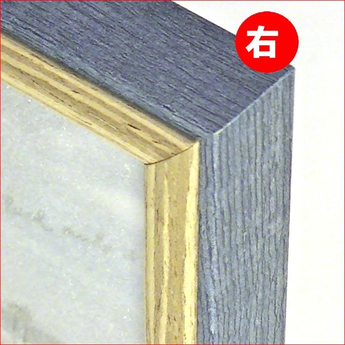 写真立て 木製フォトフレーム ミニサイズ用 2枚 ２蓮・ネイビー＆ブラウン 0817-92 | ブランド登録なし | 02