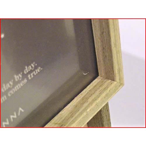 フォトフレーム 木製 写真立て ４面フォトフレーム サービス判ｘ２ 四角x２ 卓上用・壁掛け スタンド付き 0817-98　プレゼント ギフト | ブランド登録なし | 04