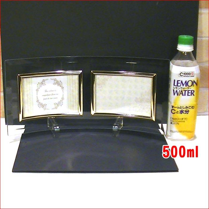 フォトフレーム サービス判 L判 横向き 2枚 写真立て 透明 カーブガラス フォトフレーム 0819-12　プレゼント ギフト | ブランド登録なし | 07