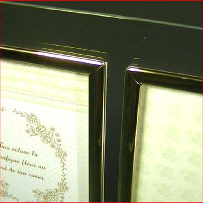 フォトフレーム ポストカードサイズ 2枚 透明 ガラス フォトフレーム ペア 0819-13　プレゼント ギフト | ブランド登録なし | 01