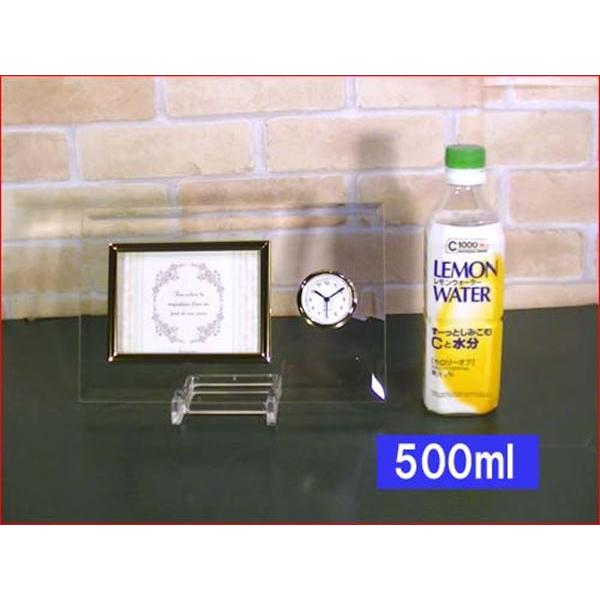 写真立て フォトフレーム サービス判 L判 時計付き 透明 ガラス フォトフレーム 0819-17　プレゼント ギフト | ブランド登録なし | 01