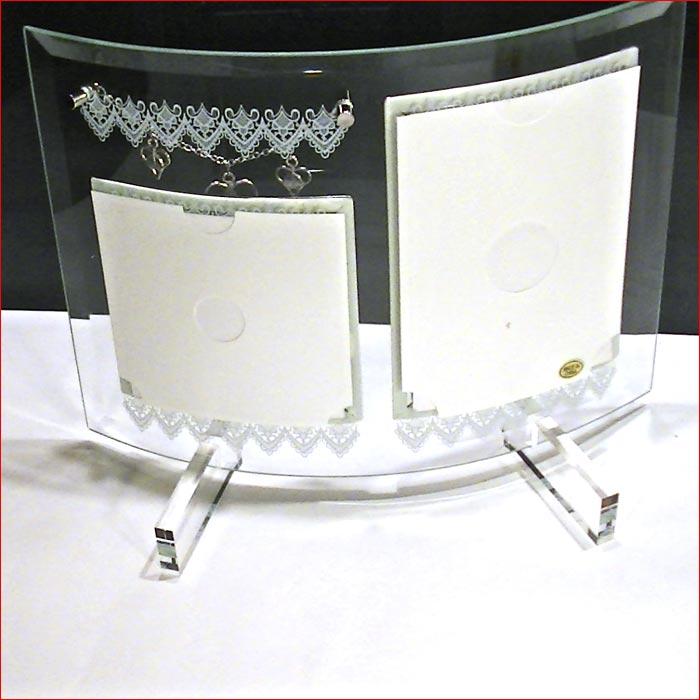 フォトフレーム ２窓 写真立て 透明 ガラス フォトフレーム・Ｌ判＆ミニサイズ 0819-23 | ブランド登録なし | 03