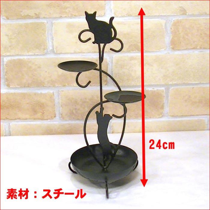 黒猫のアクセサリースタンド・丸 0917-13 | ブランド登録なし | 03