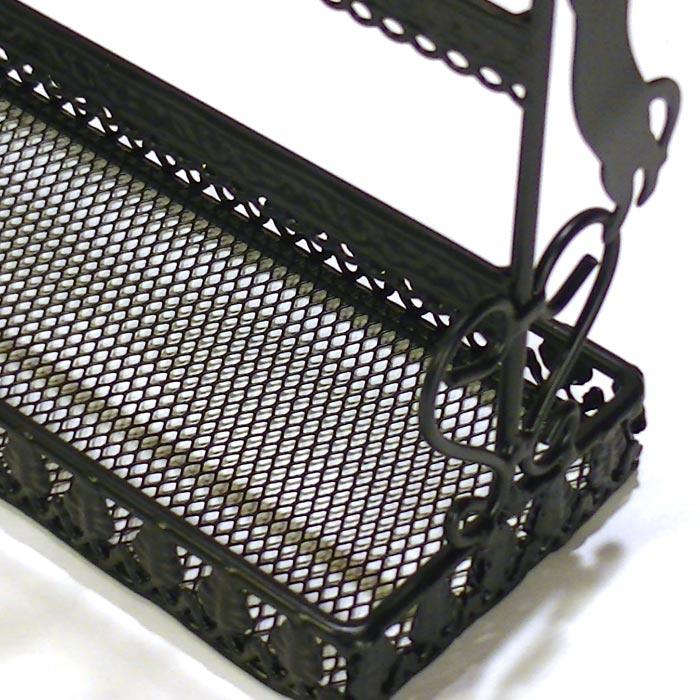 アクセサリースタンド ピアススタンド 大量 ピアスホルダー  横長タイプ 黒猫 クロネコ・Ｌサイズ プレゼント ギフト 0917-20　プレゼント ギフト | ブランド登録なし | 03