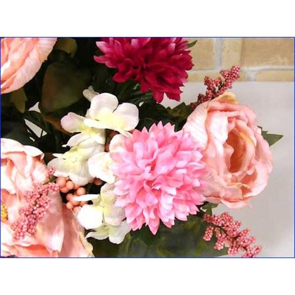 光触媒加工造花 アレンジフラワー 半永久的に 消臭 室内 空気清浄 抗菌・ローズポンポンマム　結婚祝い 開店祝い お祝い 誕生日 0919-23 |  | 01