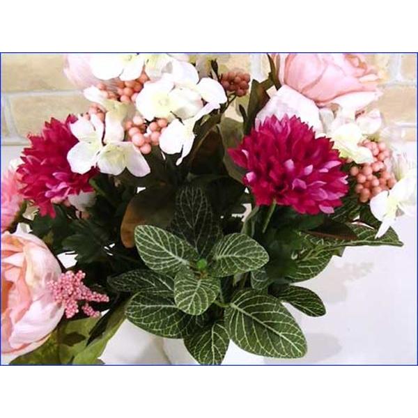 光触媒加工造花 アレンジフラワー 半永久的に 消臭 室内 空気清浄 抗菌・ローズポンポンマム　結婚祝い 開店祝い お祝い 誕生日 0919-23 |  | 02