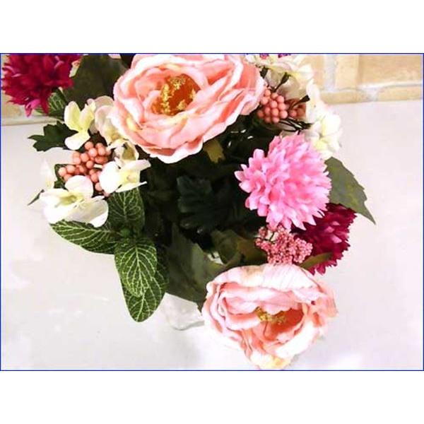 光触媒加工造花 アレンジフラワー 半永久的に 消臭 室内 空気清浄 抗菌・ローズポンポンマム　結婚祝い 開店祝い お祝い 誕生日 0919-23 |  | 03