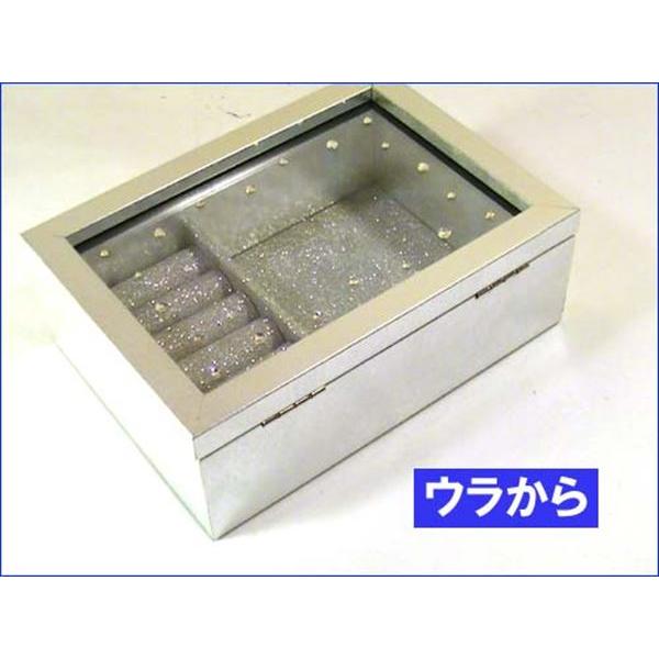 シルバー ジュエリーボックス ￥3850⇒特価　リング差し付き 宝石箱 ジュエルボックス ネックレス　ヘアアクセ　 ピアス イヤリング ペンダント 0920-35 | ブランド登録なし | 06