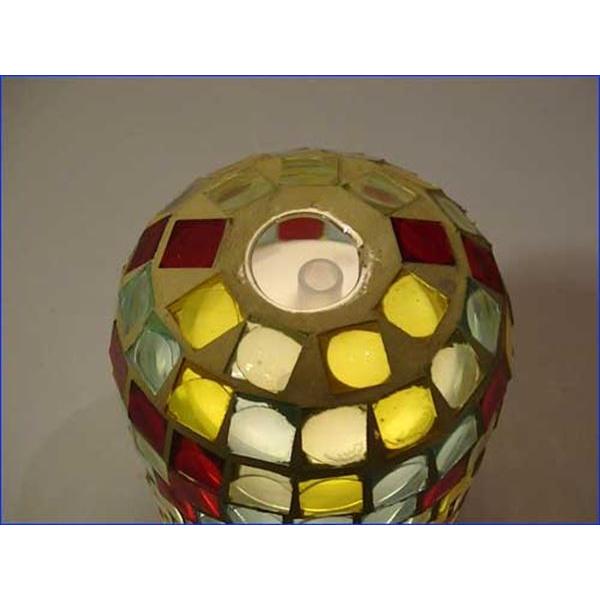 アロマ ディフューザー インテリアライト付　おしゃれな モザイク柄 100V電源 ライトだけでも使える・オレンジ 0926-01　プレゼント ギフト | ブランド登録なし | 02