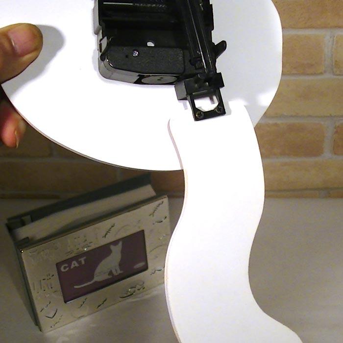 掛け時計 振り子時計 壁掛け時計 木製 かわいい 三毛猫 みけねこ  ネコ 動物 静音 かけ時計 1011-04　プレゼント ギフト | ブランド登録なし | 10