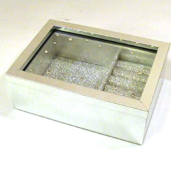 アクセサリーケース　ジュエリーボックス　宝石箱 リング差し付き ネックレス　ヘアアクセ　 ピアス イヤリング ペンダント 1020-35 | ブランド登録なし