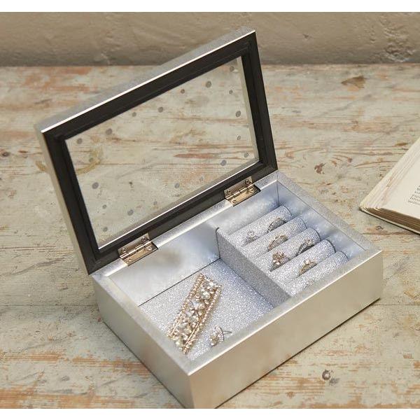 アクセサリーケース　ジュエリーボックス　宝石箱 リング差し付き ネックレス　ヘアアクセ　 ピアス イヤリング ペンダント 1020-35 | ブランド登録なし | 08