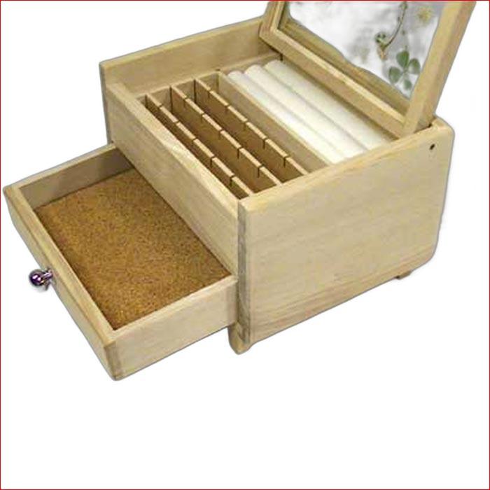 木製ジュエリーケース  在庫処分 3850円⇒SALE　 小物入れ リング ネックレス　ヘアアクセ　 ピアス イヤリング 1021-10 |  | 04