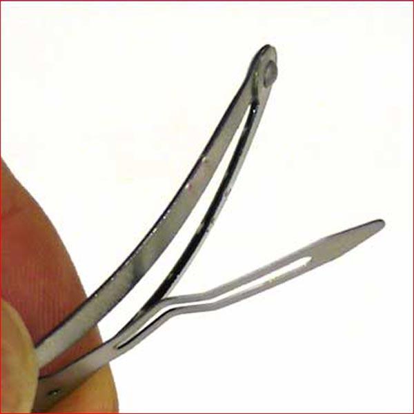 スリーピン　ネコ柄　２個　パッチンピン パッチン留め パッチン止め ジュニア 子供・３色 1114-073　プレゼント ギフト | ブランド登録なし | 11