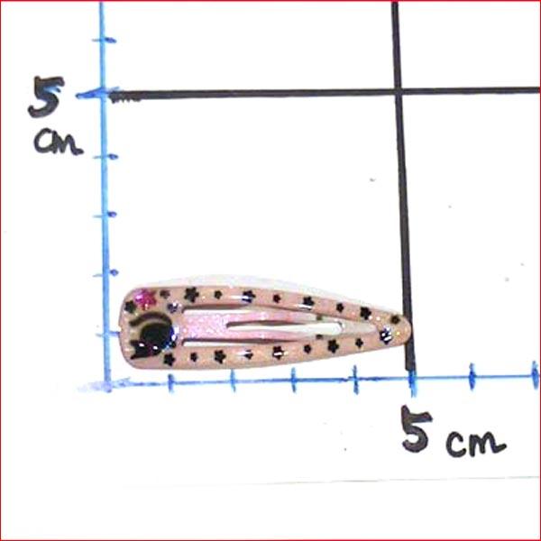 スリーピン　ネコ柄　スリーピン　２個　パッチンピン パッチン留め パッチン止め ジュニア 子供・ピンク 1114-07 | ブランド登録なし | 04