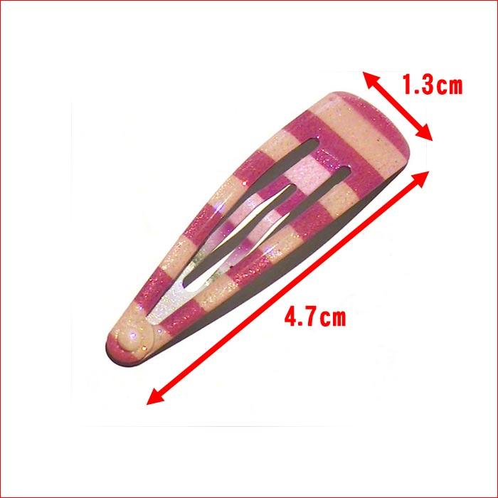 スリーピン　ボーダー＆３色　スリーピン　２個 ピンク系＆イエロー系 1114-14　プレゼント ギフト | ブランド登録なし | 01