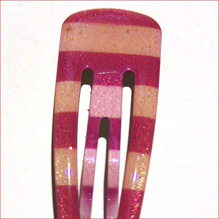 スリーピン　ボーダー＆３色　スリーピン　２個 ピンク系＆イエロー系 1114-14　プレゼント ギフト | ブランド登録なし | 02