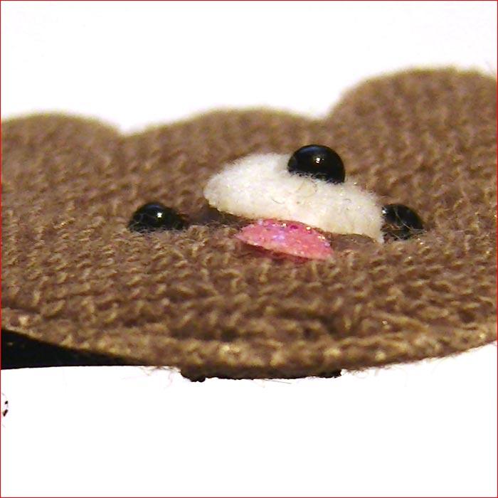 パイルのくまさん型　スリーピン・１個 1114-212　プレゼント ギフト | ブランド登録なし | 08