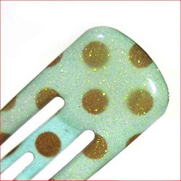 水玉　スリーピン　２個 グリーン 1114-29 | ブランド登録なし | 02