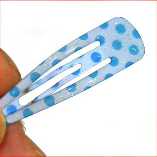 水玉　スリーピン　２個 ブルー 1114-30 | ブランド登録なし | 01