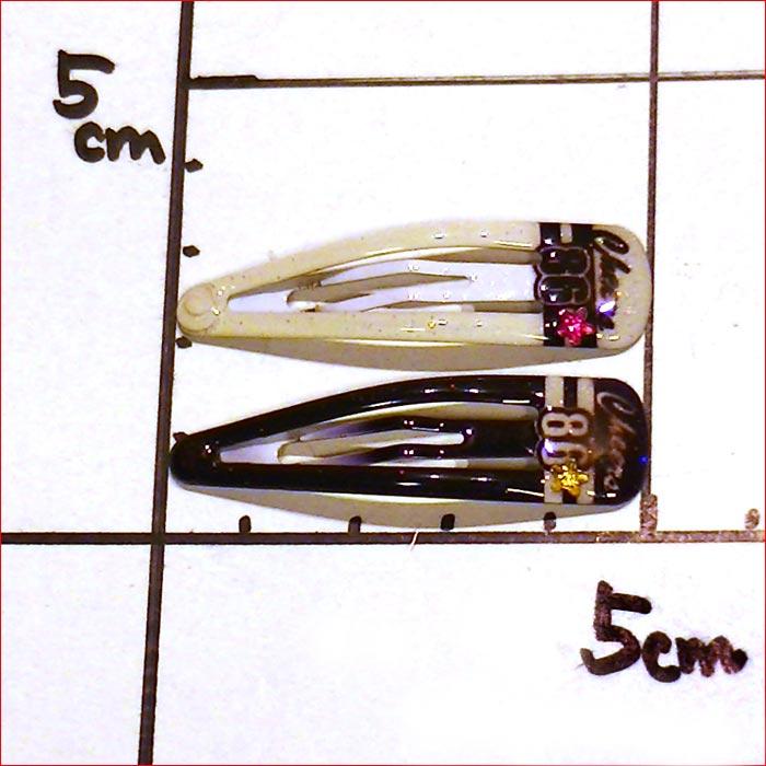 スリーピン　ラインロゴ　転写スリーピン ホワイト＆ブラック ２個 柄違い 1114-41　プレゼント ギフト | ブランド登録なし | 03