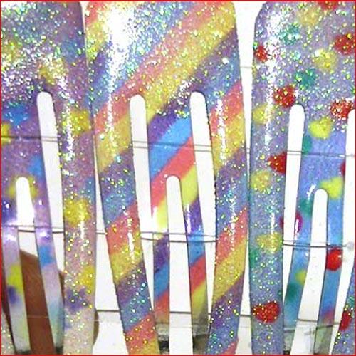 ラメ入り　スリーピン ３柄セット・ブルー系 1114-67　プレゼント ギフト | ブランド登録なし | 01