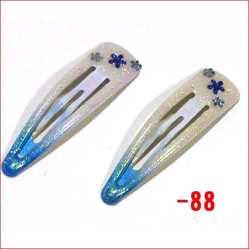 花付き　ラメ　スリーピン ２個セット・２色 1114-862　プレゼント ギフト | ブランド登録なし | 02