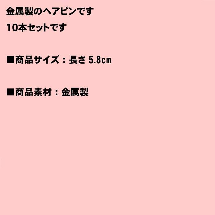 ゴールド メタル ヘアピン 波形アメリカピン１０本 1117-07　プレゼント ギフト | ブランド登録なし | 04