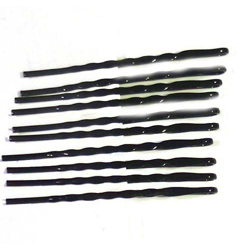 メッキ ヘアピン ちどりピン　ブラック１０本 1117-25　プレゼント ギフト | ブランド登録なし