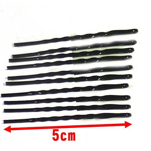 メッキ ヘアピン ちどりピン　ブラック１０本 1117-25　プレゼント ギフト | ブランド登録なし | 02