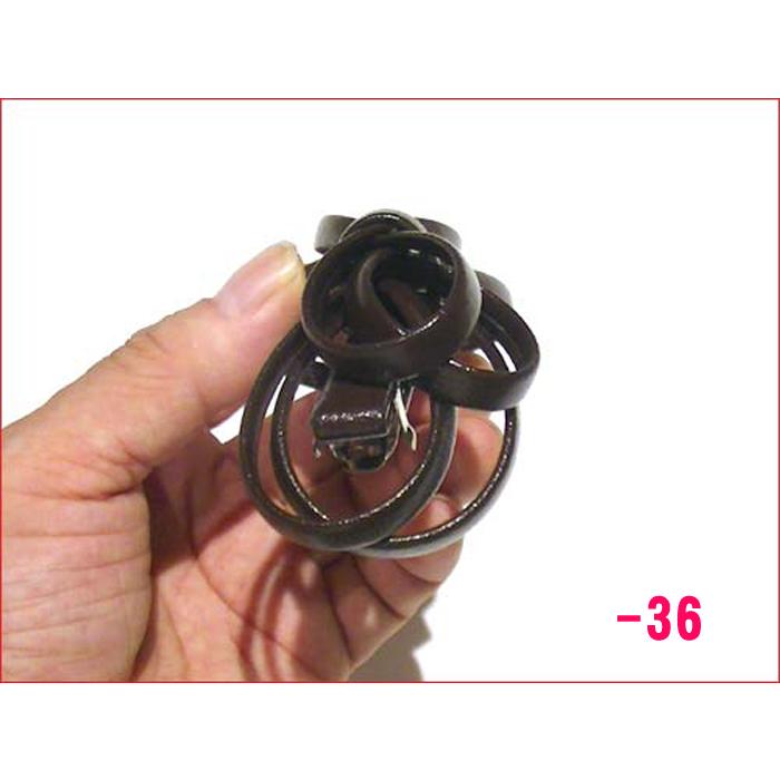 ヘアピン 髪止め　レザー　８の字　バレッタ 1120-352 | ブランド登録なし | 09