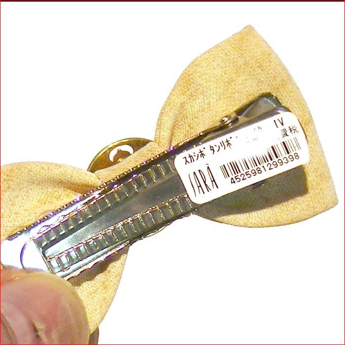 ヘアピン 髪止め 髪飾り ヘアクリップ　ゴールドボタン付き リボン ミニクリップ　無地・２色 1124-082　プレゼント ギフト | ブランド登録なし | 06