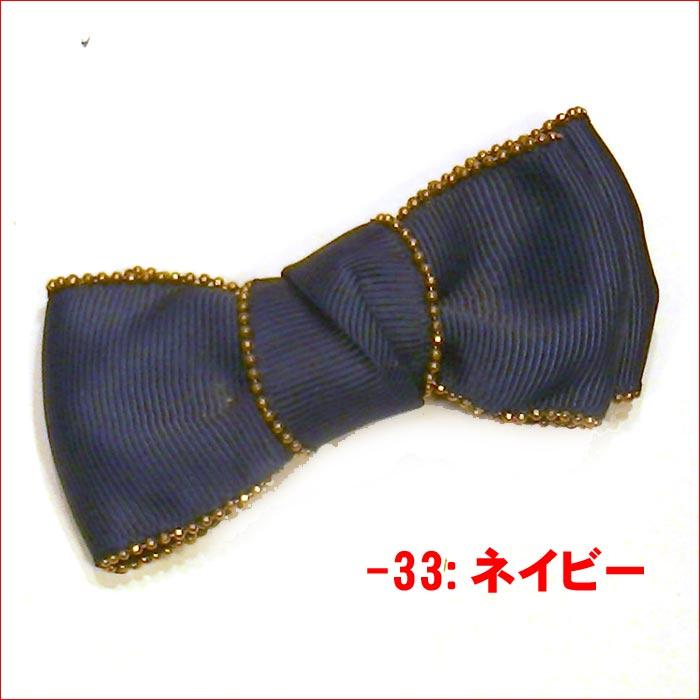 ヘアピン 髪止め 髪飾り ヘアクリップ　ゴールド縁取り リボンベイク・３色 1124-323　プレゼント ギフト | ブランド登録なし | 02