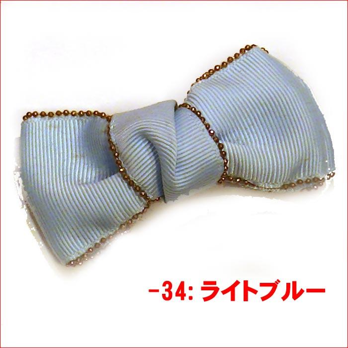 ヘアピン 髪止め 髪飾り ヘアクリップ　ゴールド縁取り リボンベイク・３色 1124-323　プレゼント ギフト | ブランド登録なし | 03