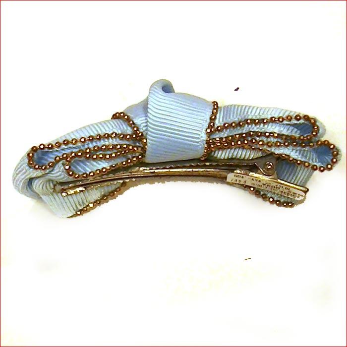 ヘアピン 髪止め 髪飾り ヘアクリップ　ゴールド縁取り リボンベイク・３色 1124-323　プレゼント ギフト | ブランド登録なし | 07