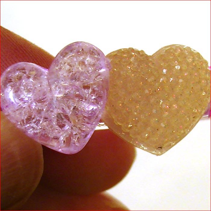 ヘアピン 髪止め 髪飾り ヘアクリップ　ハート＆ハート　ミニクリップ・２色 1124-512　プレゼント ギフト | ブランド登録なし | 04