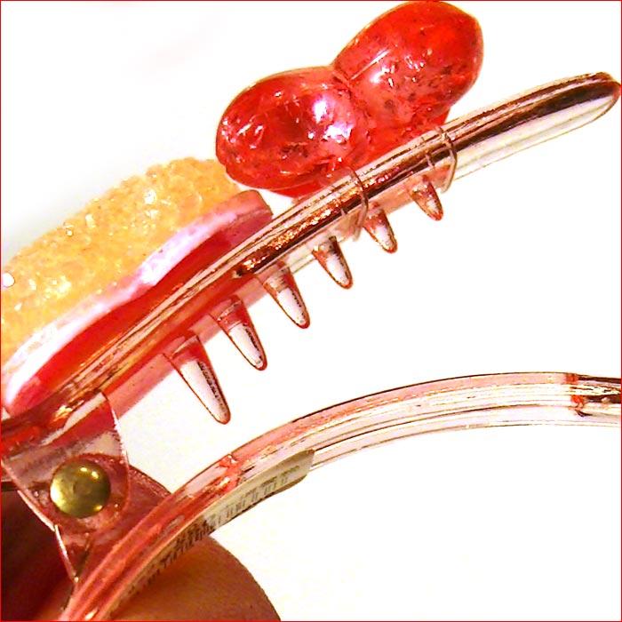 ヘアピン 髪止め 髪飾り ヘアクリップ　ハート＆ハート　ミニクリップ・２色 1124-512　プレゼント ギフト | ブランド登録なし | 05