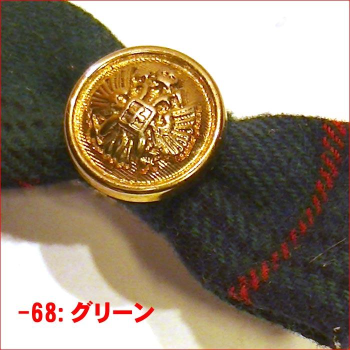 ヘアピン 髪止め 髪飾り ヘアクリップ　ゴールドボタン付き リボンベイククリップ　チェック・４色 1124-674　プレゼント ギフト | ブランド登録なし | 04