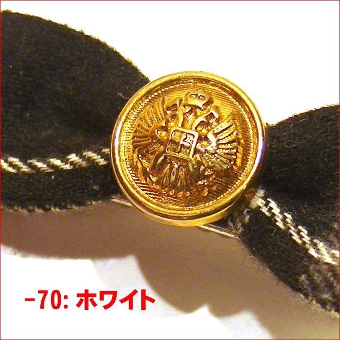 ヘアピン 髪止め 髪飾り ヘアクリップ　ゴールドボタン付き リボンベイククリップ　チェック・４色 1124-674　プレゼント ギフト | ブランド登録なし | 08