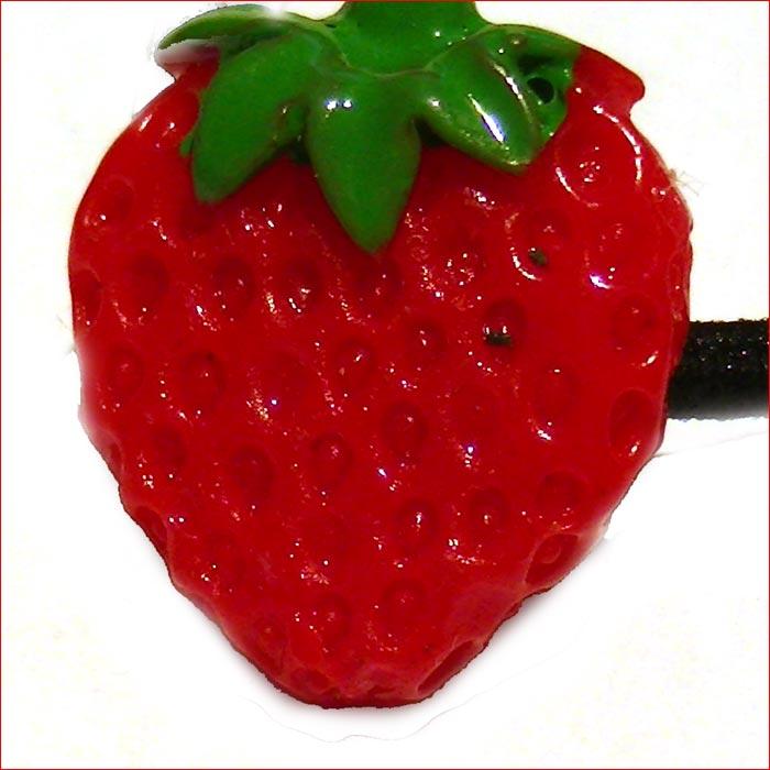 ミニいちご　パーツ付き　ヘアゴム 1127-55　プレゼント ギフト | ブランド登録なし | 01