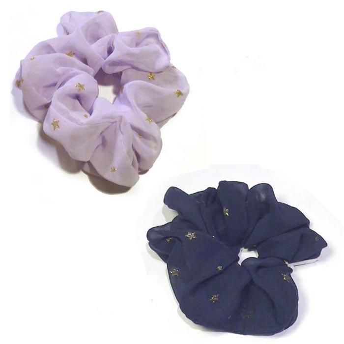 シフォン生地 お星さま　シュシュ 1129-422　プレゼント ギフト | ブランド登録なし