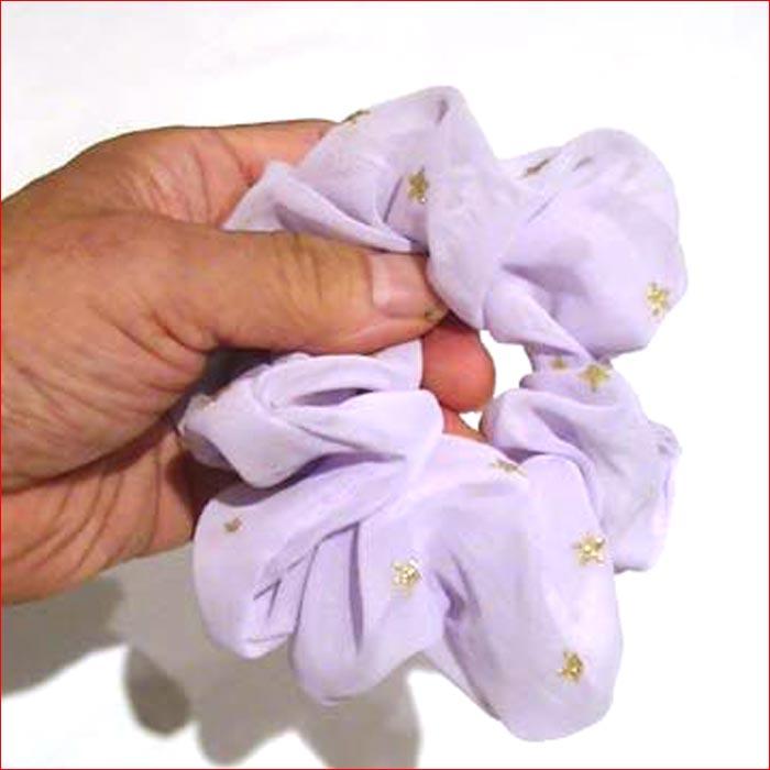 シフォン生地 お星さま　シュシュ 1129-422　プレゼント ギフト | ブランド登録なし | 03