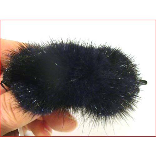 ミンクファー　バナナクリップ ネイビー 髪止め ヘアクリップ 髪飾り 1223-03　プレゼント ギフト | ブランド登録なし | 06